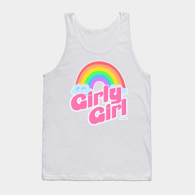 Girly Girl Slogan Tank Top by Tshirtfort